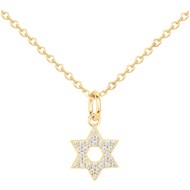 Collier en Plaqué Or avec oxyde de zirconium blanc