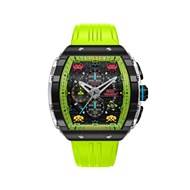 MAGELLAN CHRONOGRAPH SPACE INVADERS LIMITED EDITION - Montre homme - Mouvement japonais quartz chronograph - Bracelet vert
