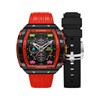 MAGELLAN CHRONOGRAPH SPACE INVADERS LIMITED EDITION - Montre homme - Mouvement japonais quartz chronograph - Bracelet rouge - vue V2
