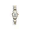 INSPIRATION 22MM - Montre femme - Mouvement quartz suisse 2 aiguilles - Boitier rond en acier inoxydable - Lunette cannelée - Bracelet doré argenté - vue V1