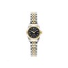 INSPIRATION 22MM - Montre femme - Mouvement quartz suisse 2 aiguilles - Boitier rond en acier inoxydable - Lunette cannelée - Bracelet argenté doré - vue V1
