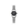 INSPIRATION 22MM - Montre femme - Mouvement quartz suisse 2 aiguilles - Boitier rond en acier inoxydable - Lunette cannelée - Bracelet argenté - vue V1
