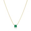 Collier Sif Jakobs Ellera Quadrato doré oxyde vert - vue V1