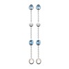 Boucles d'oreilles Brillaxis argent rhodié_x000D_
Oxyde bleu ciel - vue V1