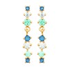 Boucles d'oreilles Brillaxis plaqué or_x000D_
oxydes bleus - vue V1