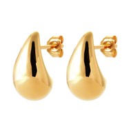 Boucles d'oreilles Brillaxis plaqué or goutte