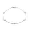 Bracelet Brillaxis argent rhodié soleil - vue V1