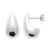 Boucles d'oreilles Brillaxis argent goutte - vue V3