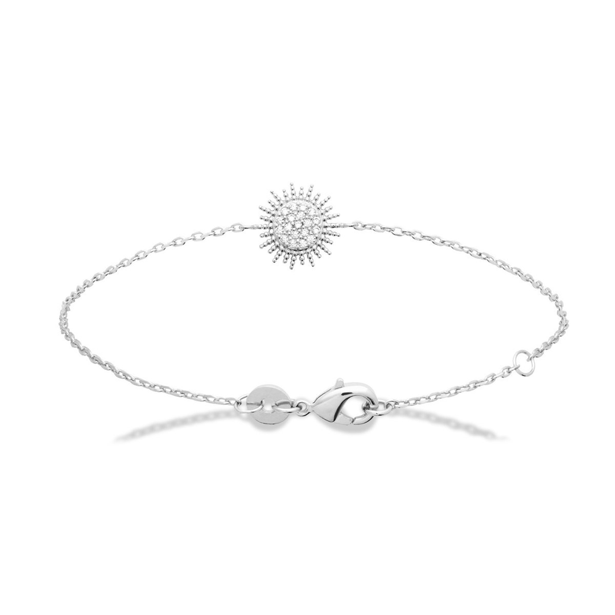 Bracelet Brillaxis argent soleil oxydes
