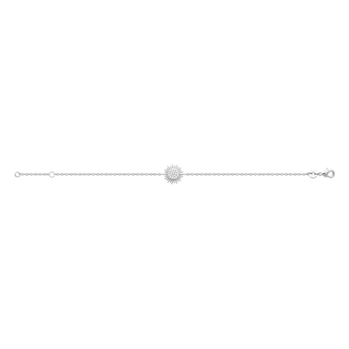 Bracelet Brillaxis argent soleil oxydes - vue 3