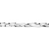 Bracelet Brillaxis argent rhodié tresse plate - vue V3