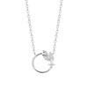 Collier Brillaxis argent feuille oxyde - vue V1
