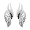 Puces d'oreilles Brillaxis argent rhodié oxydes - vue V1