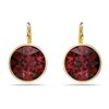 Boucles d'oreilles Swarovski Bella doré rouge - vue V1