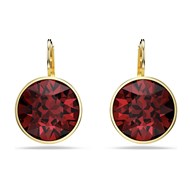 Boucles d'oreilles Swarovski Bella doré rouge