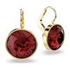 Boucles d'oreilles Swarovski Bella doré rouge - vue V3