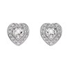 Clous d'oreilles Ariana Grande x Swarovski Angelic_x000D_
coeurs argentés - vue V1