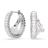 Créoles Ariana Grande x Swarovski Crystal Pearls_x000D_
cristaux taille baguette