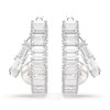 Créoles Ariana Grande x Swarovski Crystal Pearls_x000D_
cristaux taille baguette - vue V3