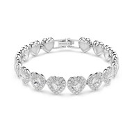 Bracelet Tennis Ariana Grande x Swarovski Angelic_x000D_
coeurs argentés