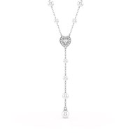 Collier en Y Ariana Grande x Swarovski coeur
perles de cristal