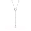 Collier en Y Ariana Grande x Swarovski coeur
perles de cristal - vue V3