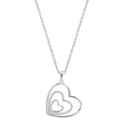 Collier Lotus Silver triple coeur argent