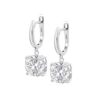 Boucles d'oreilles Lotus Silver oxyde blanc