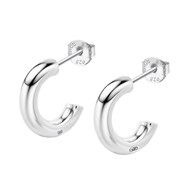 Créoles Lotus Silver argent 15 mm