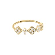 Bague fine Agatha Beloved argent doré oxydes