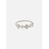 Bague fine Agatha Beloved argent rhodié oxydes - vue V3