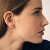 Boucles d'oreilles Beloved argent doré 3 motifs - vue V2