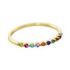 Bague fine Agatha Beloved oxydes_x000D_
multicolores - vue V3