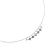 Collier Agatha Beloved argent rhodié pampilles oxyde - vue V1