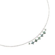 Collier Agatha Beloved argent rhodié pampilles oxyde