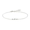 Bracelet Agatha Beloved argent rhodié 3 motifs oxyde - vue V1