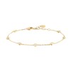 Bracelet Agatha Adorée argent doré coeurs oxydes - vue V1