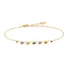 Bracelet Agatha Beloved argent doré pampilles oxydes_x000D_
multicolores - vue V1