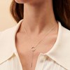 Collier en Y Agatha Philring argent rhodié - vue V2