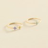 Bague Agatha Beloved 3 motifs dorée T52 - vue V3