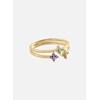 Bague Agatha Beloved 3 motifs dorée T52 - vue V4