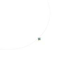 Collier Agatha Beloved fil magique argent doré_x000D_
oxydes verts