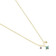 Collier Agatha Beloved argent doré 3 pampilles