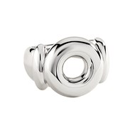 Bague Agatha Alma large forme bouée argent
