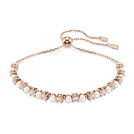 Bracelet Swarovski Matrix rosé perles