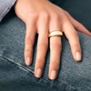 Bague jonc Agatha Alexine bombée argent doré - vue V2