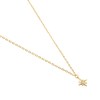 Collier Agatha Ourse étoile argent doré - vue V1