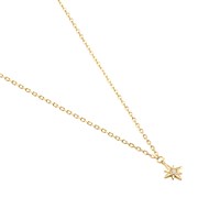 Collier Agatha Ourse étoile argent doré