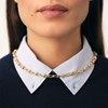 Collier Agatha Maude laiton doré maille noeud - vue V2