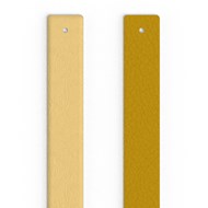 Cuir manchette Les Georgettes solaire/dore 14mm